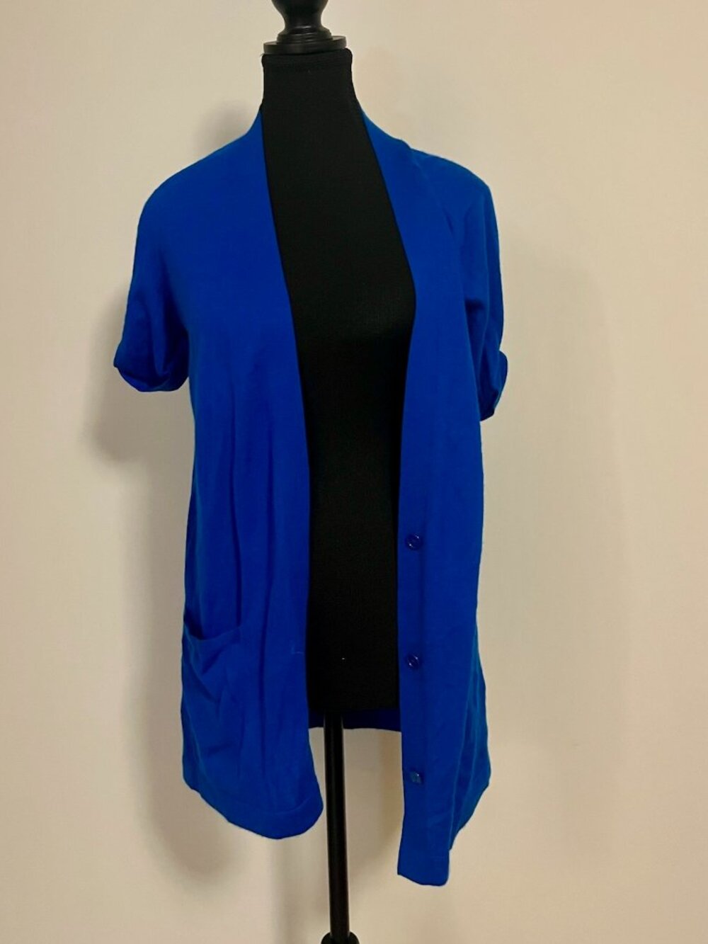 Unbranded Blue Cardigan — 100% Cashmere